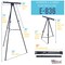 70" High Boardroom XL Black Aluminum Flip Chart Easel & Presentation Stand - Adjustable Floor/Tabletop, Portable Tripod, Holds 45 lbs, for Chart Paper, Poster Boards, & Pads